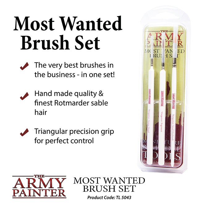 Army Painter - Most Wanted Brush Set