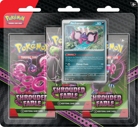 Pokemon TCG: Scarlet & Violet 6.5 - Shrouded Fable 3-Pack Blister