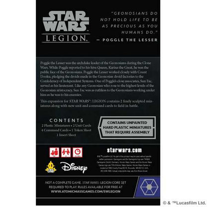 Star Wars Legion: Sun Fac & Poggle the Lesser Commander Expansion