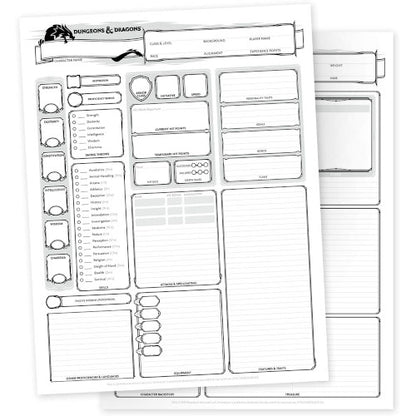 Dungeons & Dragons - Character Sheets