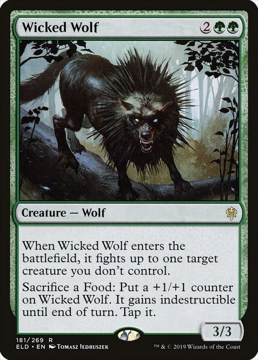 Wicked Wolf (181) [Throne of Eldraine]