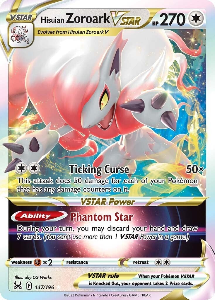 Hisuian Zoroark VSTAR (147/196) [SWSH11: Lost Origin]