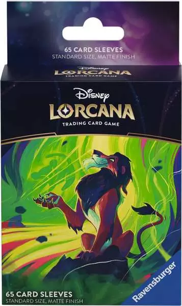 Scar Vengeful Lion Sleeves - Lorcana: Azurite Sea