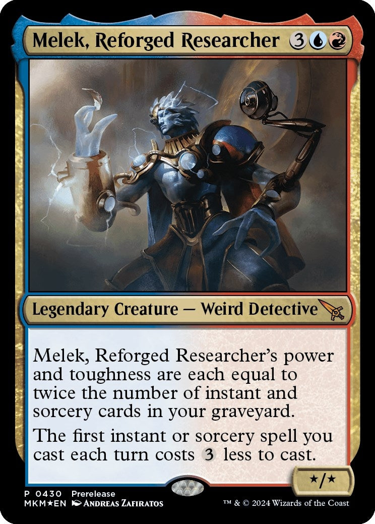 Melek, Reforged Researcher (430) [Prerelease Cards]