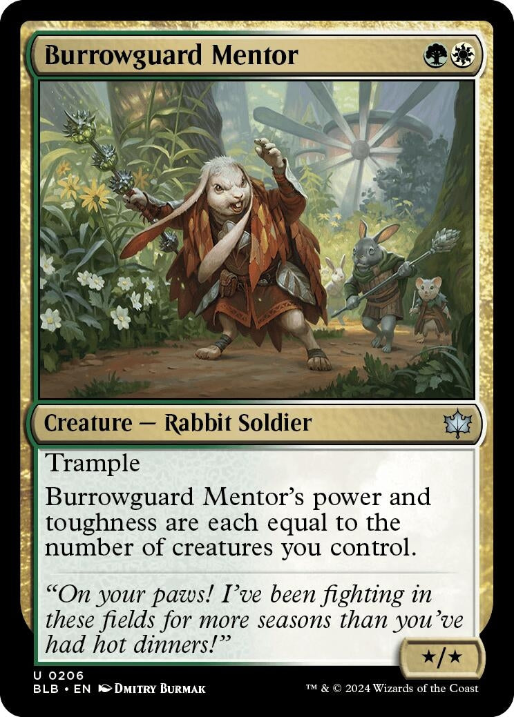 Burrowguard Mentor (206) [Bloomburrow]