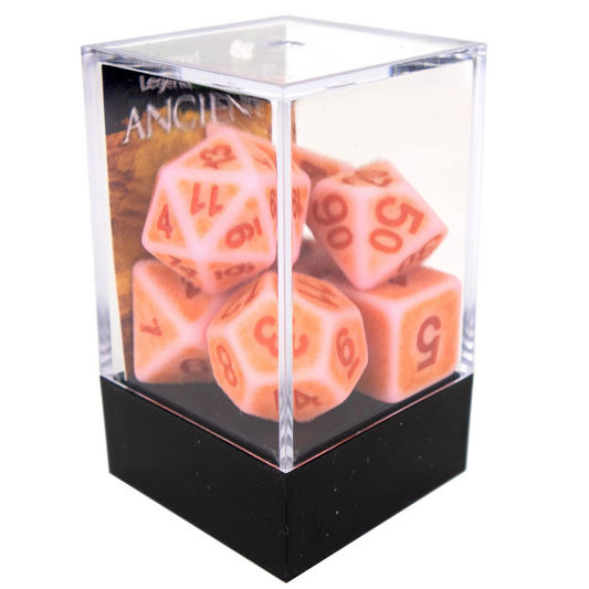 Poly Dice Set - Ancient - Rosey Cheeks, Boxed