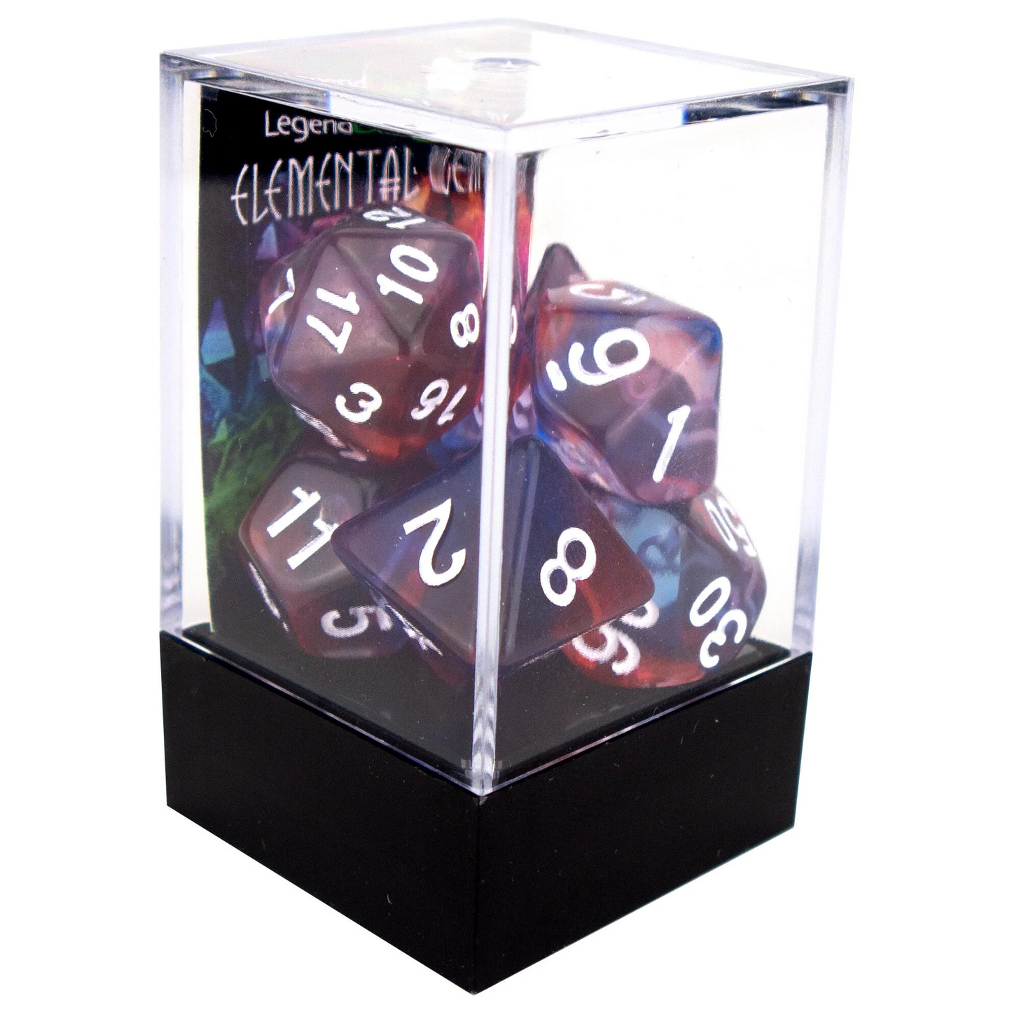 Poly Dice Set - Elemental Gem - Tireless Dancer