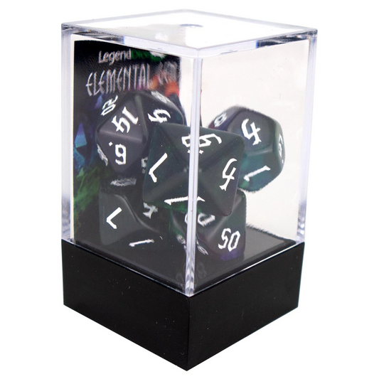 Poly Dice Set - Elemental Gem - The Dweller, Boxed