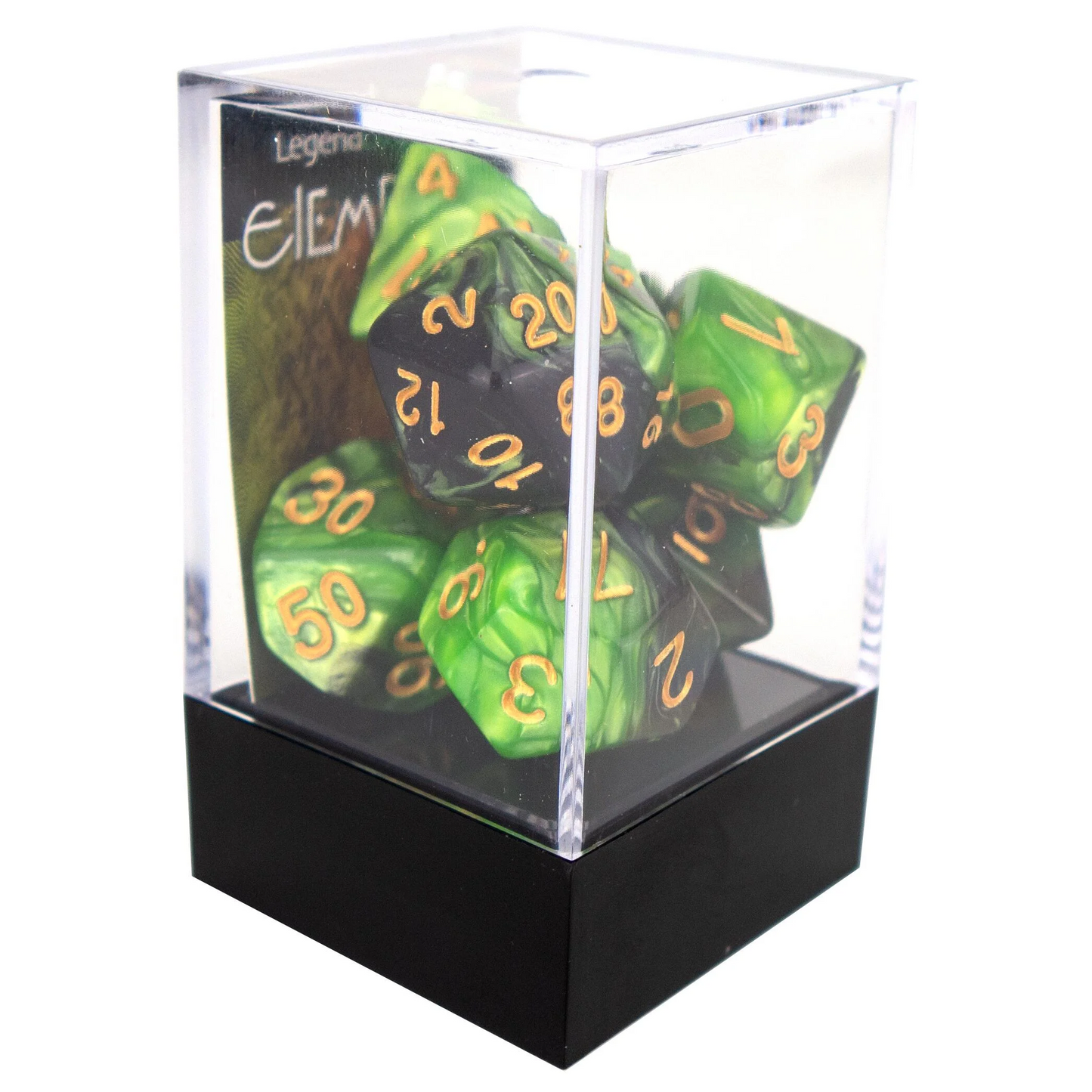 Poly Dice Set - Elemental - Lake Bed, Boxed