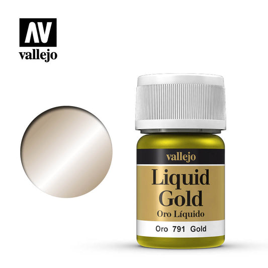 Gold: Vallejo Liquid Metals: 35ml