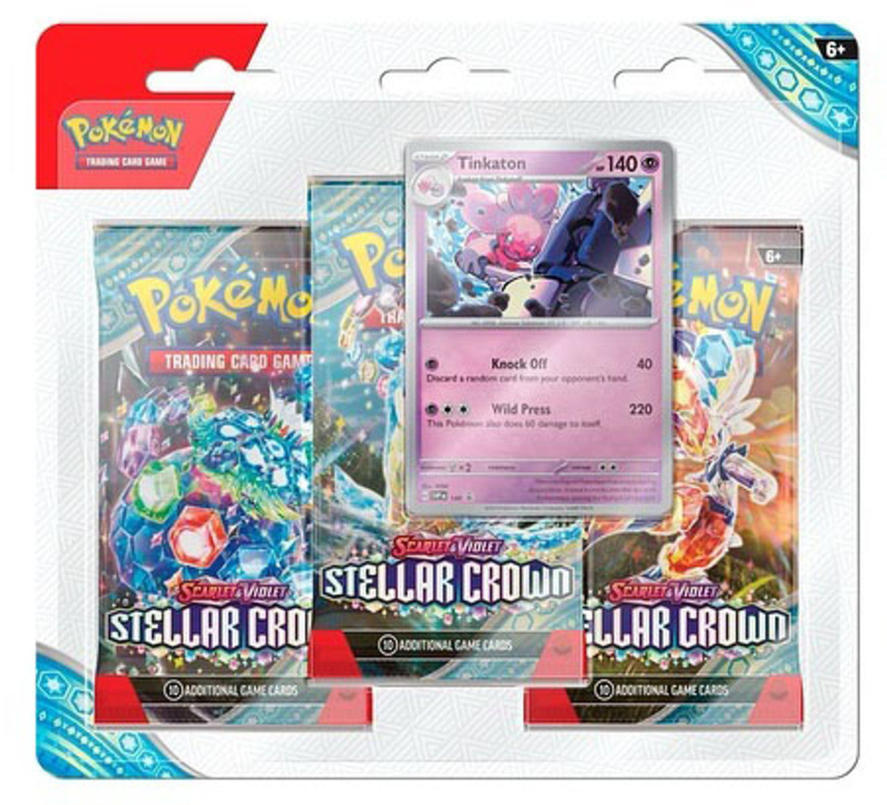 Pokemon TCG Scarlet & Violet Stellar Crown 3-Pack Tinkaton