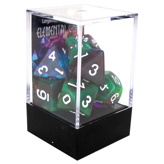 Poly Dice Set - Elemental Gem - Bottom of the Sea, Boxed