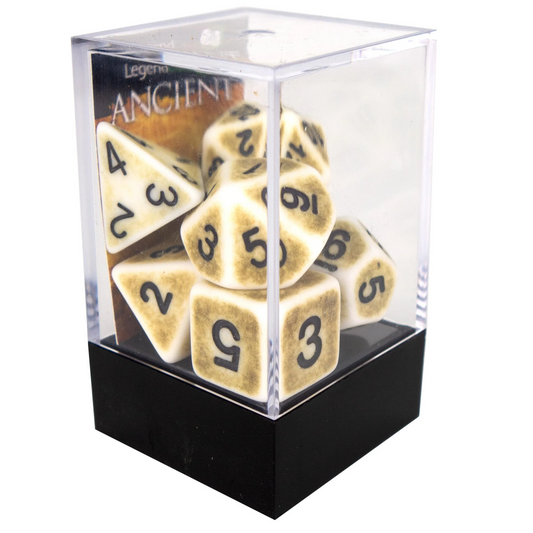 Poly Dice Set - Ancient - Pear, Boxed