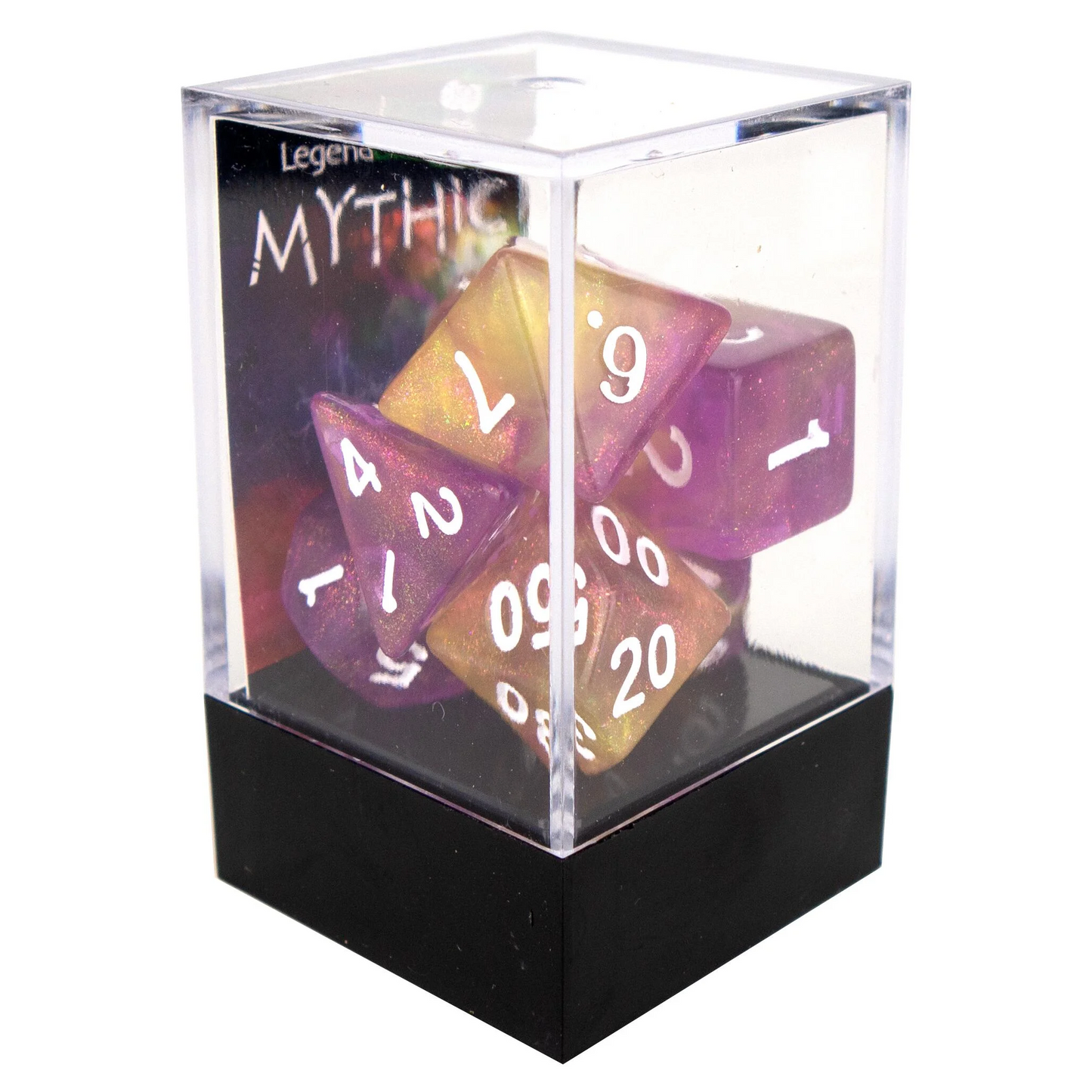 Poly Dice Set - Mythic - Lemon Jelly, Boxed