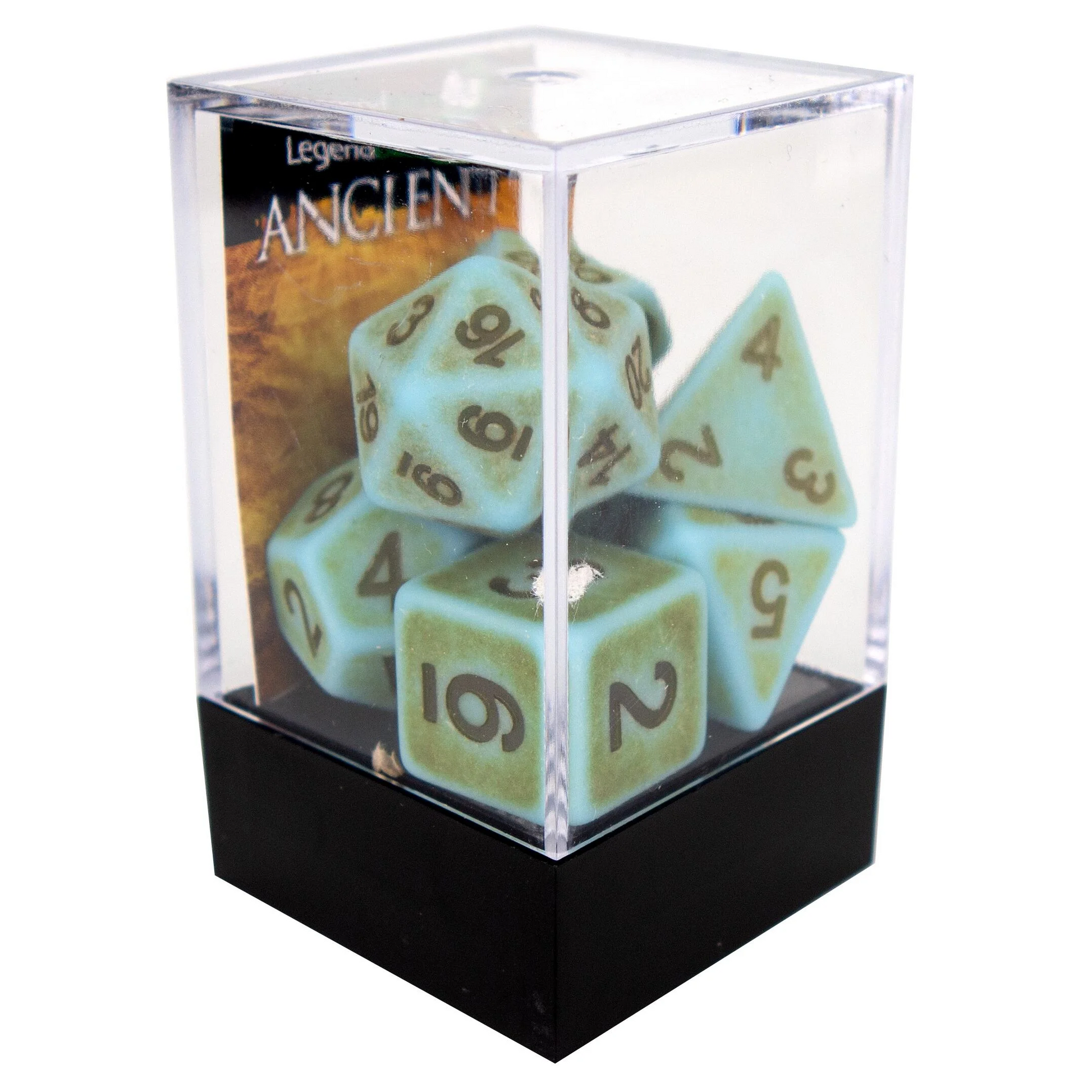 Poly Dice Set - Ancient - Moss, Boxed