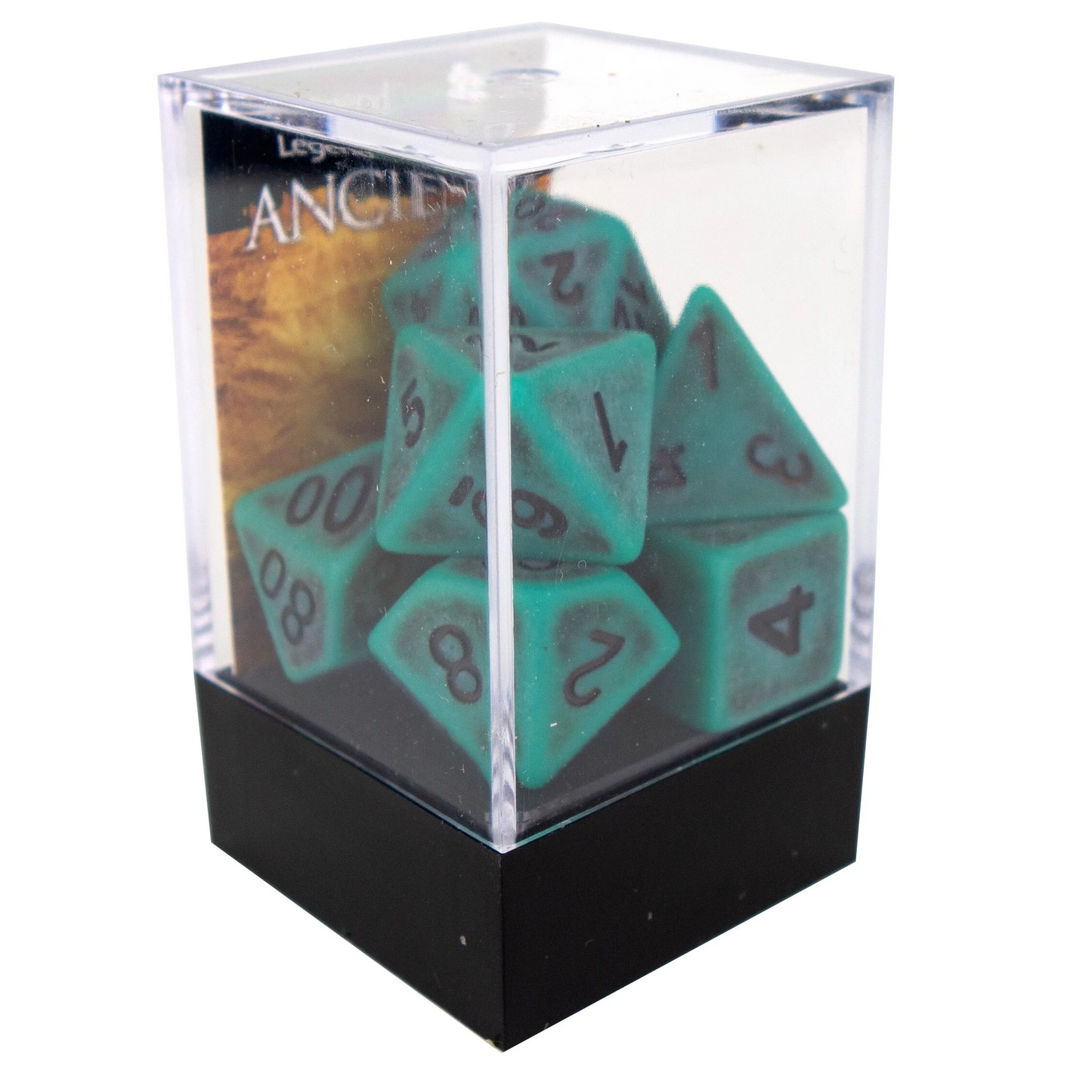 Poly Dice Set - Ancient - Verdigris, Boxed