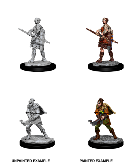 Female Human Ranger: Nolzur's Marvelous Unpainted Miniatures