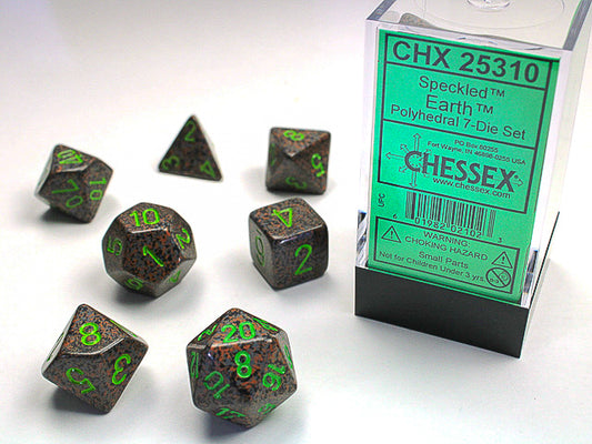 Earth - Speckled Polyhedral 7-Die Set