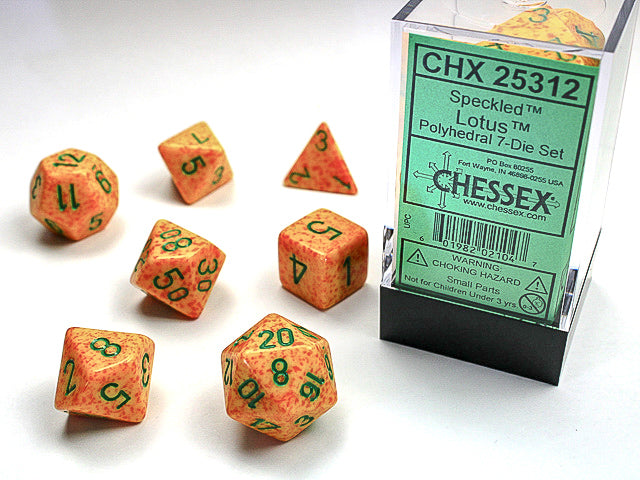 Lotus - Speckled Polyhedral 7-Die Set