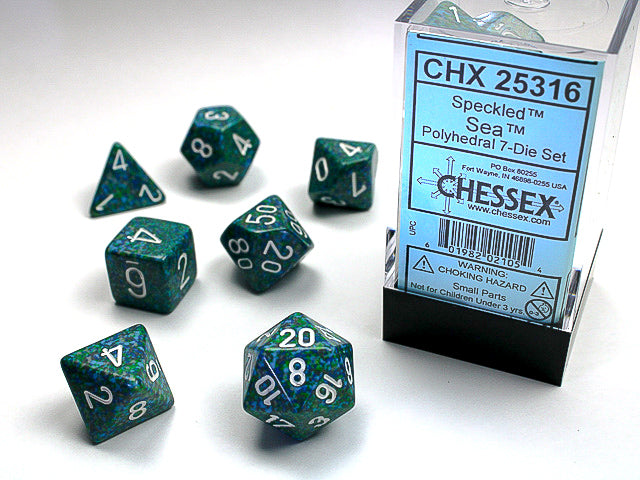 Sea - Speckled Polyhedral 7-Die Set