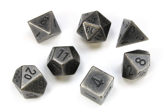 Solid Dark Metal Colour Poly 7 die set