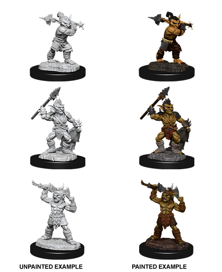 Goblins & Goblin Boss: Nolzur's Marvelous Unpainted Miniatures