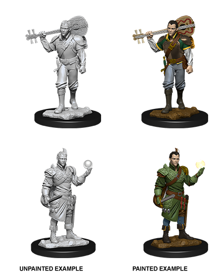 Male Half-Elf Bard: Nolzur's Marvelous Unpainted Miniatures