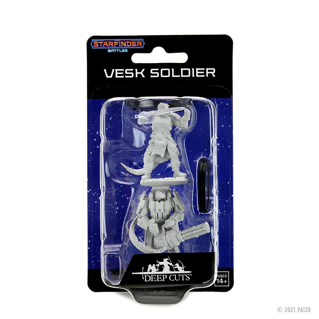 Vesk Soldier: Starfinder Battles Deep Cuts Unpainted Miniatures