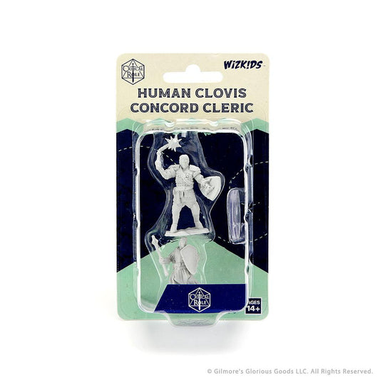 Human Clovis Concord Cleric Male: Critical Role Unpainted Miniatures