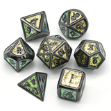 Color Shifting: Fields of Green Metal RPG Dice Set - Foam Brain Games