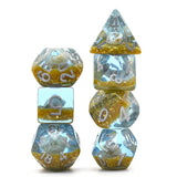 Blue and Gold Beach Conch Dice