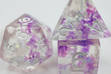 Butterfly Kiss - Purple RPG Dice Set - Foam Brain Games