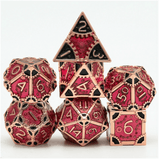 SteamPunk Bloody Queen RPG Metal Dice Set - Foam Brain Games