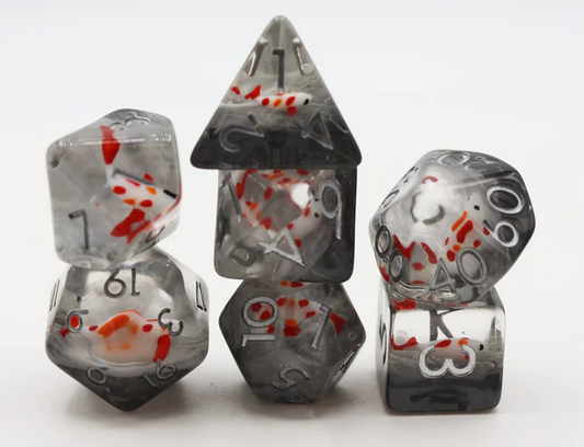 Misty Water Koi RPG Dice Set