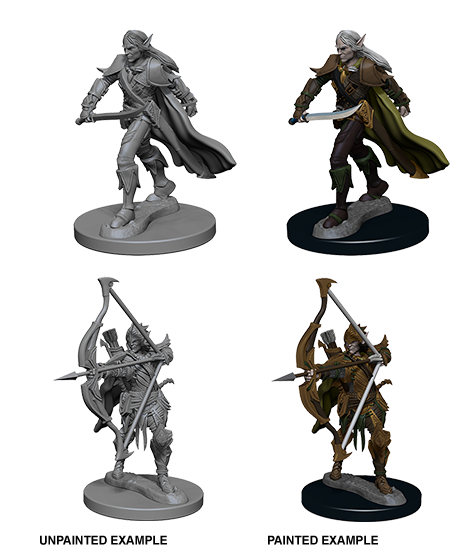 Elf Male Fighter: Deep Cuts Unpainted Miniatures