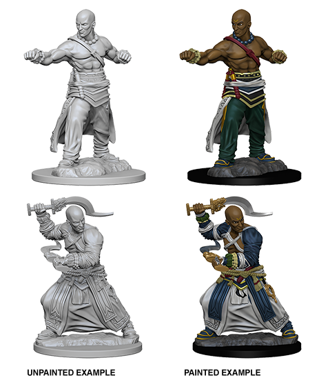 Human Male Monk: Deep Cuts Unpainted Miniatures