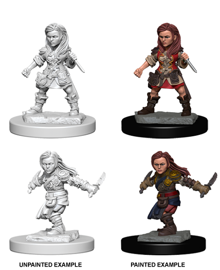 Halfling Female Rogue: Nolzur's Marvelous Unpainted Miniatures