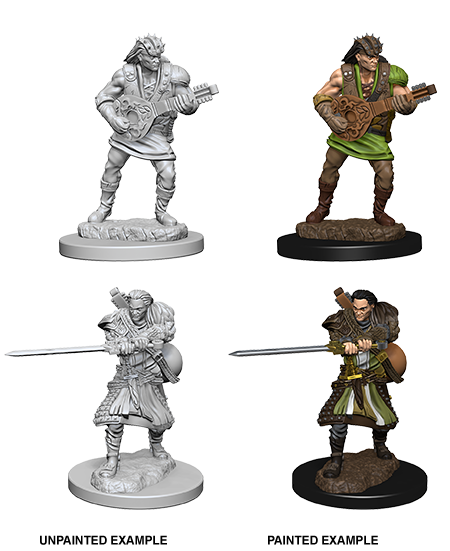 Human Male Bard: Nolzur's Marvelous Unpainted Miniatures