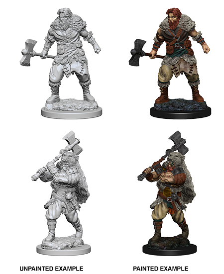 Human Male Barbarian: Nolzur's Marvelous Unpainted Miniatures