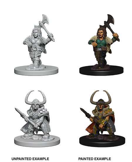 Dwarf Female Barbarian: Nolzur's Marvelous Unpainted Miniatures