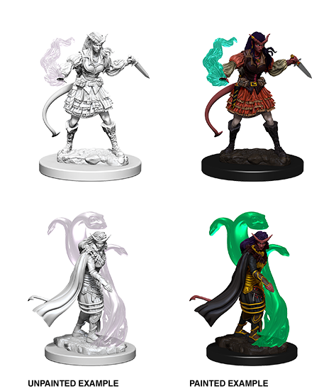 Tiefling Female Sorcerer: Nolzur's Marvelous Unpainted Miniatures