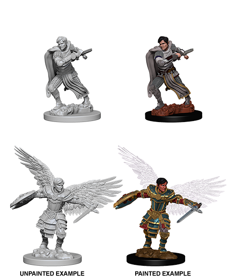 Male Aasimar Fighter: Nolzur's Marvelous Unpainted Miniatures