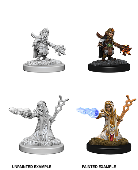 Female Gnome Wizard: Nolzur's Marvelous Unpainted Miniatures