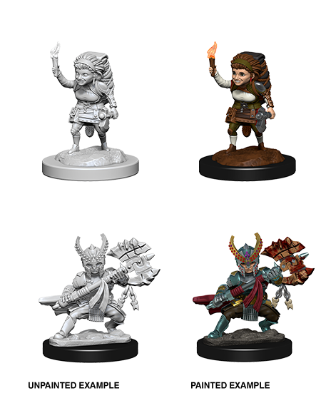 Female Halfling Fighter: Nolzur's Marvelous Unpainted Miniatures