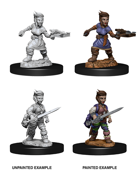 Female Halfling Rogue: Deep Cuts Unpainted  Miniatures