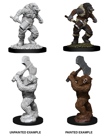 Wereboar & Werebear: Nolzur's Marvelous Unpainted Miniatures