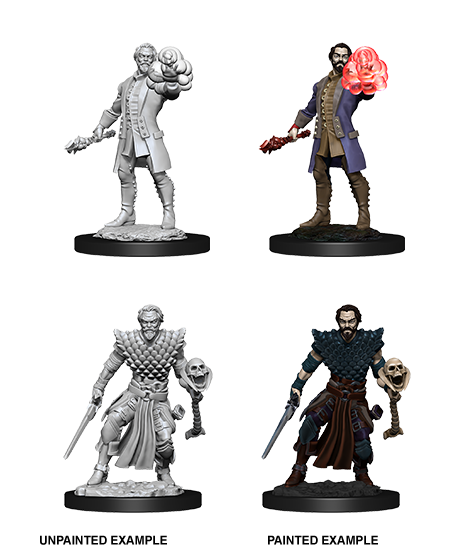 Male Human Warlock: Nolzur's Marvelous Unpainted Miniatures