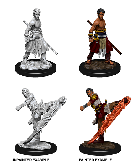 Male Half-Elf Monk: Nolzur's Marvelous Unpainted Miniatures